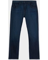 7 For All Mankind - The Straight Faded Denim Jeans - Lyst
