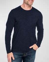 Fisher + Baker - Mission Heathered Performance T-shirt - Lyst