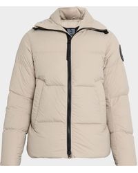Canada Goose - Apos;S Crofton Matte Nylon Hooded Puffer Jacket - Lyst