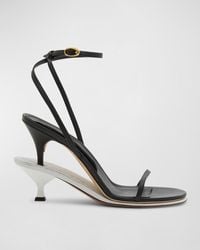 Jacquemus - Les Doubles Ankle-Strap Bicolor Sandals - Lyst