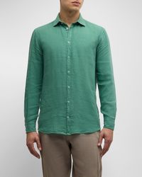 Massimo Alba - Solid Linen Sport Shirt - Lyst
