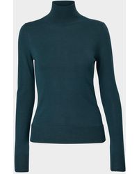 Carolina Herrera - Turtleneck Wool-Silk Sweater - Lyst