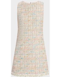 Alice + Olivia - Clyde Tweed A-Line Shift Dress - Lyst