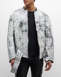 DIESEL - L-Margy Coated Leather Jacket - Lyst