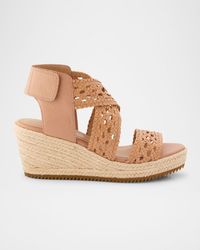 Eileen Fisher - Willow Woven Crisscross Wedge Espadrilles - Lyst