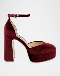 Badgley Mischka - Jayda Ankle-Strap Platform Pumps - Lyst