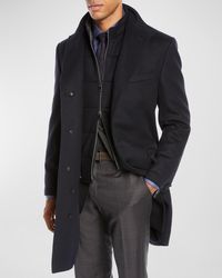 Corneliani - Apos;S Id Wool Top Coat - Lyst