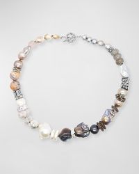 Stephen Dweck - Quartz, Agate, Chalcedony And Pearl Necklace - Lyst