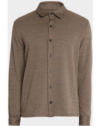 Vince - Apos;S Houndstooth Cotton-Blend Button-Down Shirt - Lyst