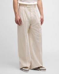 Amiri - Shimmer Stripe Pleated Baggy Pants - Lyst