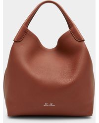 Loro Piana - Bale Fine-grain Leather Crossbody Bag - Lyst