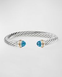 David Yurman - Cable Bracelet With Gemstone And 14K - Lyst
