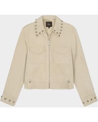 Rails - Zeta Studded Suede Jacket - Lyst