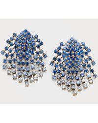 Alexander Laut - 18k Yellow Gold Blue Sapphire Clip-on Earrings - Lyst