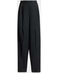 Givenchy - Pleated Wool-Mohair Tuxedo Pants - Lyst