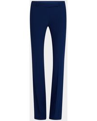 McQueen - Bootcut Leaf Crepe Trousers - Lyst