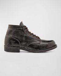 Frye - Prison Lace-up Leather Ankle Boots - Lyst
