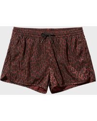 CDLP - Quick-Dry Satin Twill Leopard-Print Swim Shorts - Lyst
