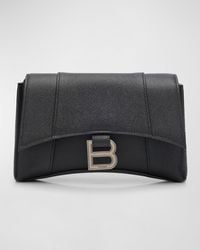 Balenciaga - Downtown B-Logo Leather Crossbody Bag - Lyst
