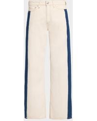 Rag & Bone - Featherweight Logan Mid-Rise Two-Tone Jeans - Lyst