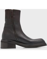 Marsèll - Facciata Tronchetto Leather Boots - Lyst