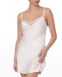 Rya Collection - Heavenly Cowl-Neck Charmeuse Chemise - Lyst