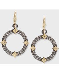 Armenta - Old World Diamond Open Drop Earrings W/ Crivelli - Lyst