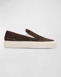 Common Projects - Suede Slip-On Sneakers - Lyst