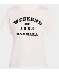 Weekend by Maxmara - Tenue Logo-Print Cotton Tee - Lyst