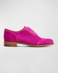 The Office Of Angela Scott - Mr. Evans Suede Wing-Tip Derby Loafers - Lyst
