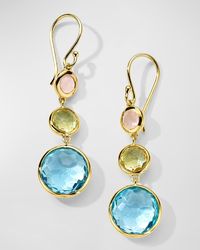 Ippolita - Lollitini 3-stone Drop Earrings In 18k Gold - Lyst