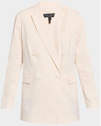Rag & Bone - Emile Double-Breasted Linen Blazer - Lyst