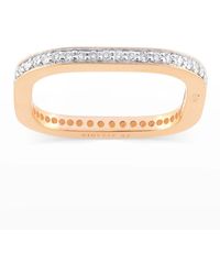 Ginette NY - Tv 18k Rose Gold Diamond Ring, Size 7 - Lyst