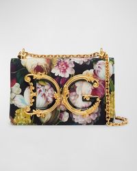Dolce & Gabbana - Dg Girls Medium Floral-print Shoulder Bag - Lyst