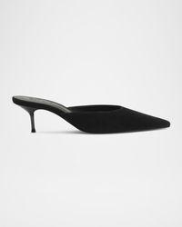 SCHUTZ SHOES - Julie Suede Mule Pumps - Lyst