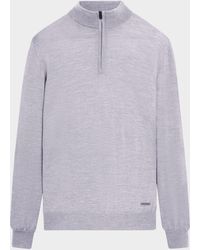 Bugatchi - Apos;S Wool Quarter-Zip Sweater - Lyst