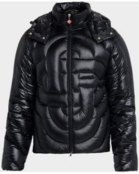 CASABLANCA - Apos;S Monogram Quilted Nylon Hooded Puffer Jacket - Lyst