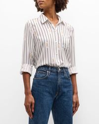 Rails - Kathryn Striped Tiger Button-Front Shirt - Lyst