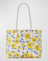 Kate Spade - Bleecker Large Sunshine Floral Printed Tote Bag - Lyst