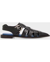 Lanvin - Apos;S Leather Pointed-Toe Gladiator Sandals - Lyst