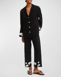 Sleeper - The Bloom Floral Applique Party Pajama Set - Lyst