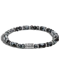 John Hardy Men's Batu Smoky Agate Bracelet - Metallic