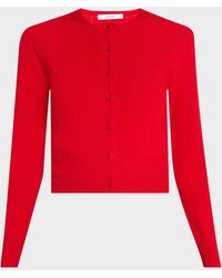 Adam Lippes - Faye Compact Jacquard Cardigan - Lyst