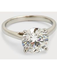 Neiman Marcus - Lab Grown Diamond Round Solitaire Ring, 3.0Tcw - Lyst