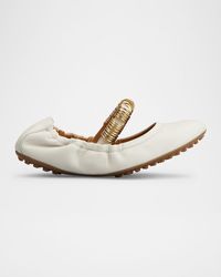 Tod's - Cosmo Rings Leather Ballerina Flats - Lyst