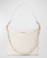 MZ Wallace - Crosby Zip Quilted Nylon Hobo Bag - Lyst