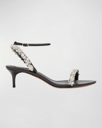 Alexandre Birman - Aurora Crystal-Embellished Leather Sandals - Lyst