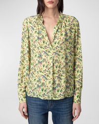 Zadig & Voltaire - Think Soft Small Garden Blouse - Lyst