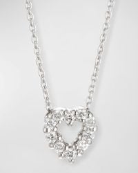 Roberto Coin - Diamond Heart Pendant Necklace - Lyst