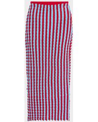 Zankov - Capucine Striped Knit Maxi Pencil Skirt - Lyst
